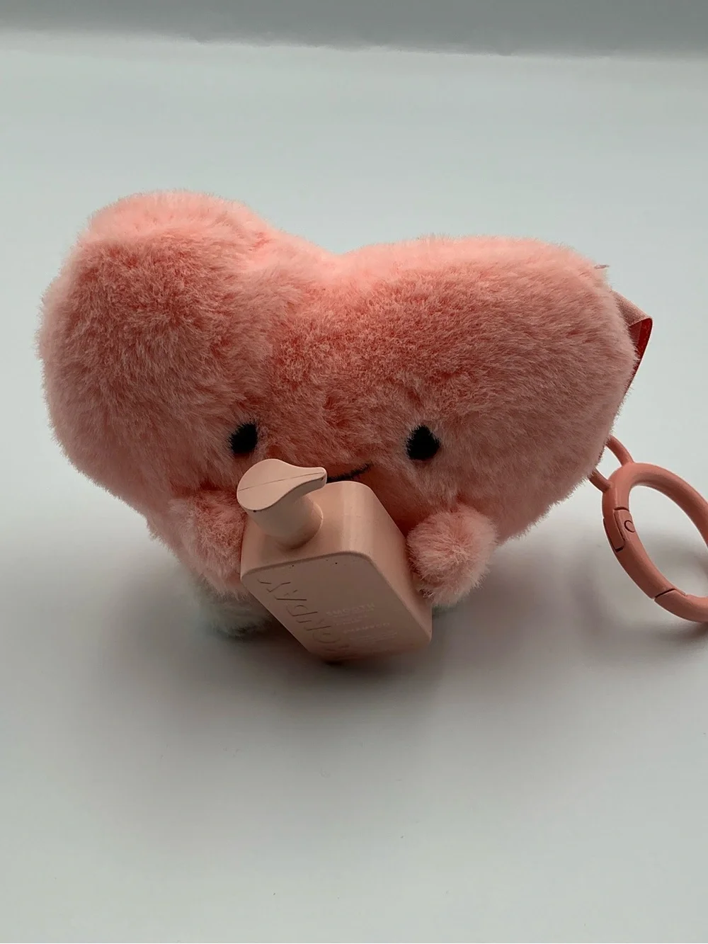 Plush Heart-Shaped Toy Keychain